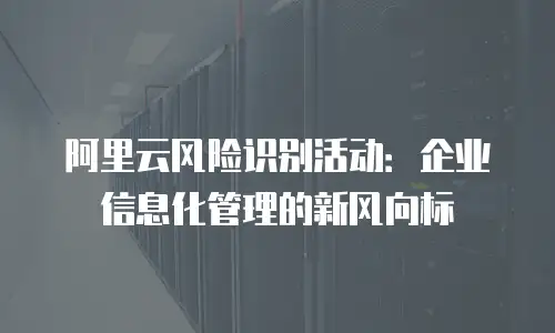 阿里云风险识别活动：企业信息化管理的新风向标