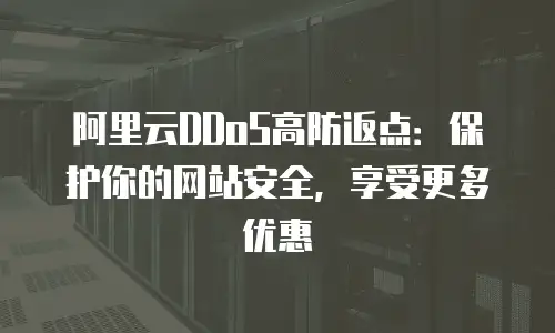 阿里云DDoS高防返点：保护你的网站安全，享受更多优惠