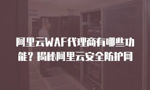 阿里云WAF代理商有哪些功能？揭秘阿里云安全防护网