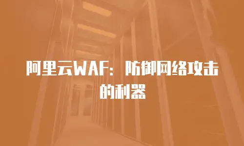 阿里云WAF：防御网络攻击的利器