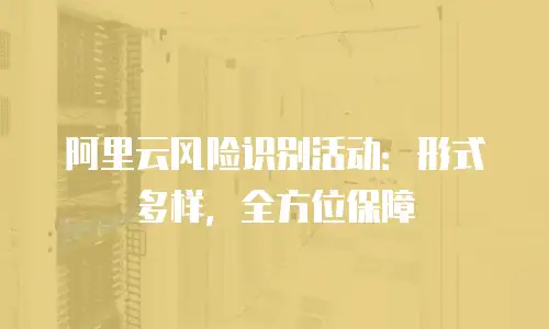 阿里云风险识别活动：形式多样，全方位保障