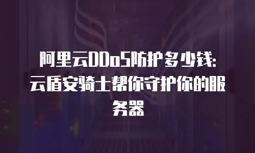 阿里云DDoS防护多少钱：云盾安骑士帮你守护你的服务器