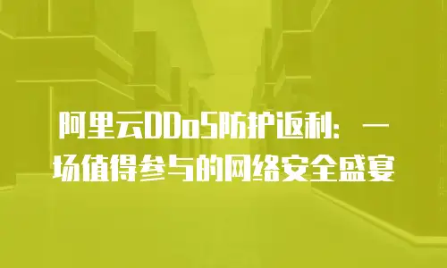 阿里云DDoS防护返利：一场值得参与的网络安全盛宴