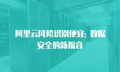 阿里云风险识别便宜: 数据安全的新福音