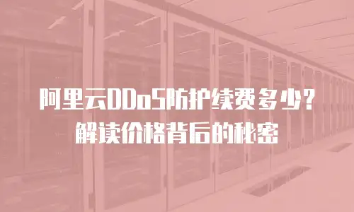 阿里云DDoS防护续费多少？解读价格背后的秘密