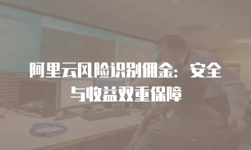 阿里云风险识别佣金：安全与收益双重保障