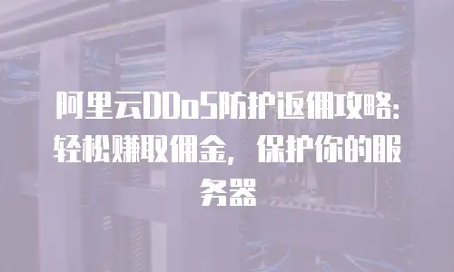 阿里云DDoS防护返佣攻略：轻松赚取佣金，保护你的服务器