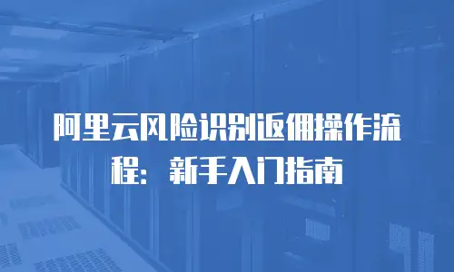 阿里云风险识别返佣操作流程：新手入门指南