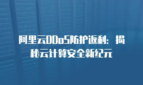 阿里云DDoS防护返利：揭秘云计算安全新纪元