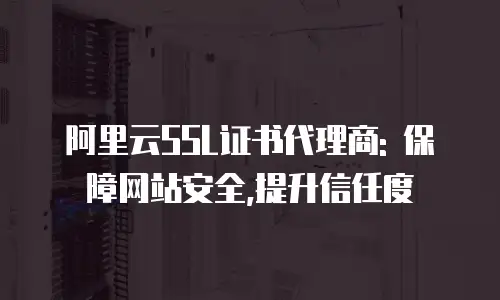 阿里云SSL证书代理商: 保障网站安全,提升信任度