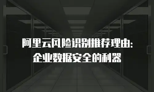 阿里云风险识别推荐理由：企业数据安全的利器