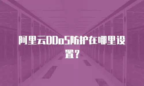 阿里云DDoS防护在哪里设置？