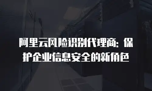 阿里云风险识别代理商: 保护企业信息安全的新角色