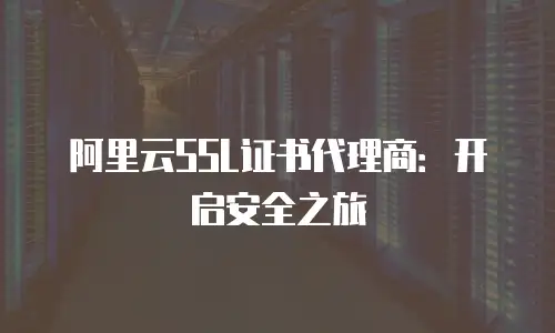 阿里云SSL证书代理商：开启安全之旅