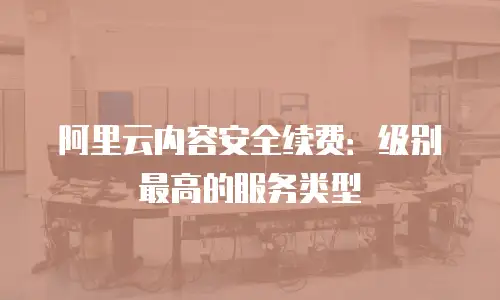阿里云内容安全续费：级别最高的服务类型