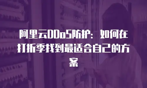 阿里云DDoS防护：如何在打折季找到最适合自己的方案