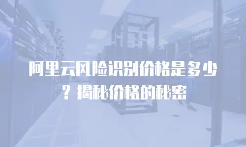 阿里云风险识别价格是多少？揭秘价格的秘密