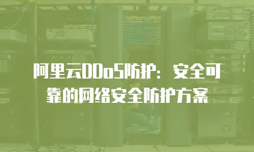 阿里云DDoS防护：安全可靠的网络安全防护方案