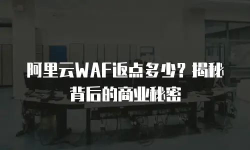 阿里云WAF返点多少？揭秘背后的商业秘密