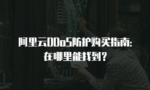 阿里云DDoS防护购买指南：在哪里能找到？
