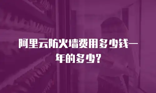 阿里云防火墙费用多少钱一年的多少？