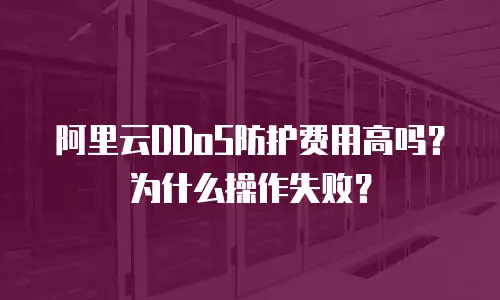 阿里云DDoS防护费用高吗？为什么操作失败？
