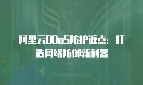 阿里云DDoS防护返点：打造网络防御新利器