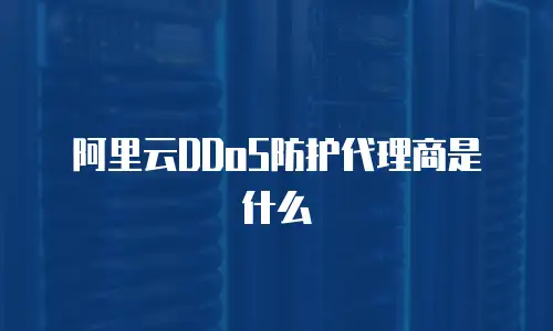 阿里云DDoS防护代理商是什么