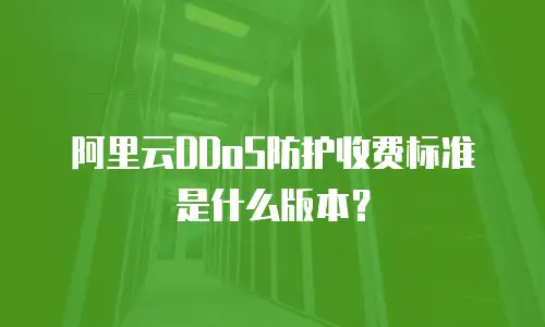 阿里云DDoS防护收费标准是什么版本？