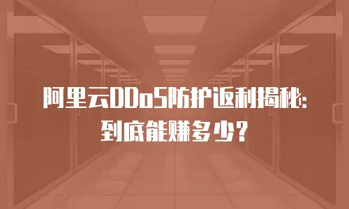 阿里云DDoS防护返利揭秘：到底能赚多少？