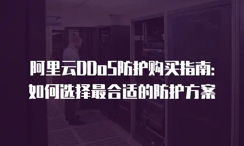阿里云DDoS防护购买指南：如何选择最合适的防护方案