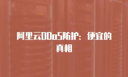 阿里云DDoS防护：便宜的真相
