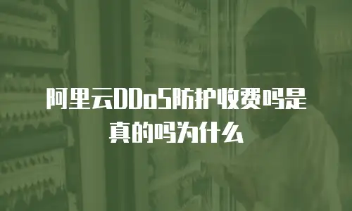 阿里云DDoS防护收费吗是真的吗为什么