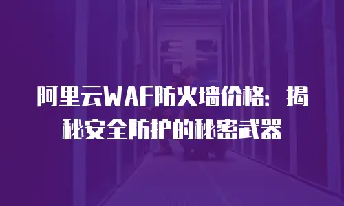 阿里云WAF防火墙价格：揭秘安全防护的秘密武器