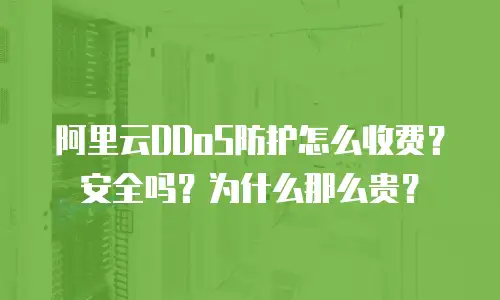 阿里云DDoS防护怎么收费？安全吗？为什么那么贵？