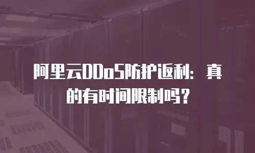 阿里云DDoS防护返利：真的有时间限制吗？
