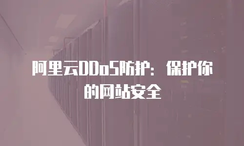 阿里云DDoS防护：保护你的网站安全