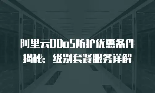 阿里云DDoS防护优惠条件揭秘：级别套餐服务详解