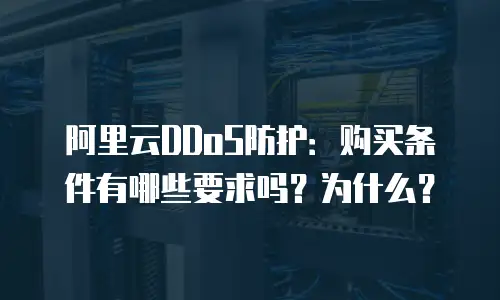 阿里云DDoS防护：购买条件有哪些要求吗？为什么？
