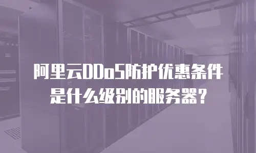 阿里云DDoS防护优惠条件是什么级别的服务器？