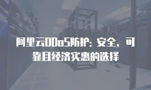 阿里云DDoS防护: 安全、可靠且经济实惠的选择