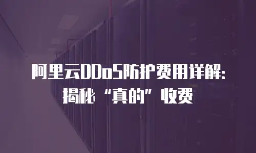 阿里云DDoS防护费用详解：揭秘“真的”收费