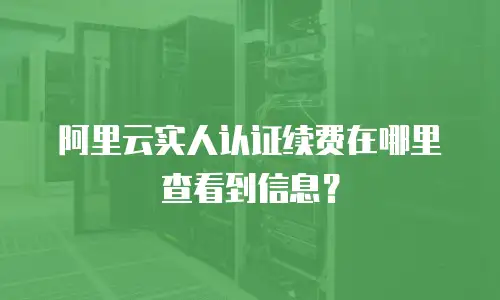 阿里云实人认证续费在哪里查看到信息？
