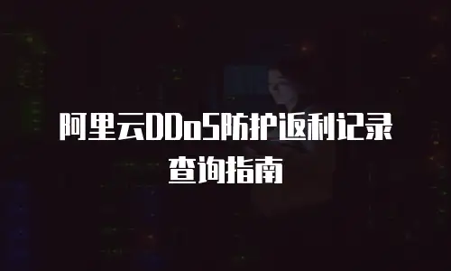 阿里云DDoS防护返利记录查询指南
