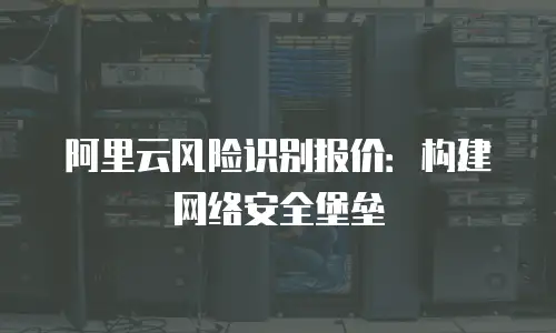 阿里云风险识别报价：构建网络安全堡垒