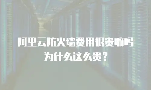 阿里云防火墙费用很贵嘛吗为什么这么贵？