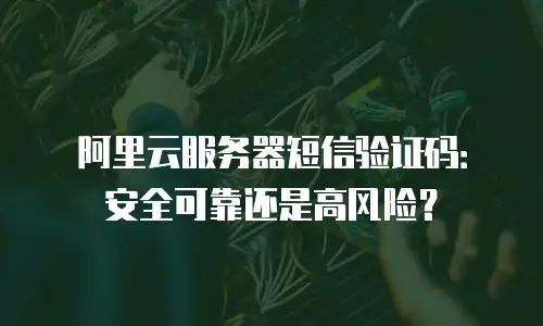 阿里云服务器短信验证码：安全可靠还是高风险？