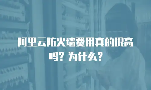 阿里云防火墙费用真的很高吗？为什么？