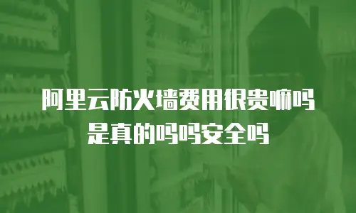 阿里云防火墙费用很贵嘛吗是真的吗吗安全吗