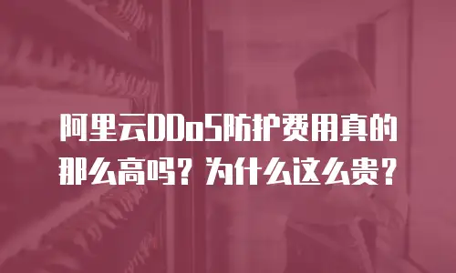 阿里云DDoS防护费用真的那么高吗？为什么这么贵？